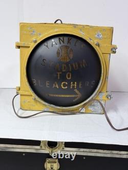 Vintage Ny Yankees Old Stadium Traffic Light Original Authentic