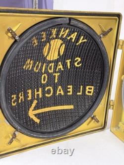 Vintage Ny Yankees Old Stadium Traffic Light Original Authentic