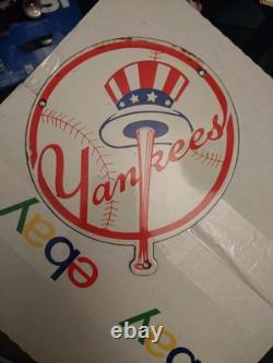 Vintage Yankee Stadium MLB Baseball Bronx New York Porcelain Sign