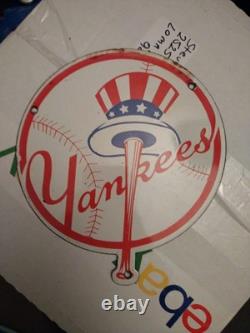 Vintage Yankee Stadium MLB Baseball Bronx New York Porcelain Sign