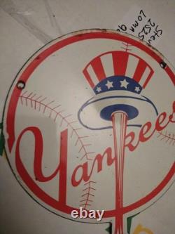 Vintage Yankee Stadium MLB Baseball Bronx New York Porcelain Sign