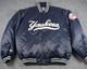 Vtg New York Yankees Stadium Satin Jacket Majestic Mens 2xl Bomber Varsity Euc