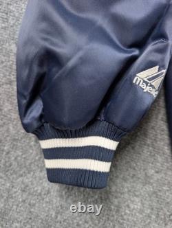 Vtg New York Yankees Stadium Satin Jacket Majestic Mens 2XL Bomber Varsity EUC