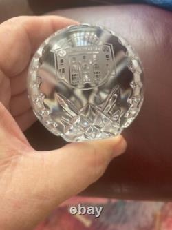 Waterford Crystal New York Yankee Stadium Commemorative Baseball Paperweight
