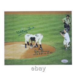 Whitey Ford Don Larsen Signed Ws Pg 10-8-56 Final Game Old Yankee Stadium Photo