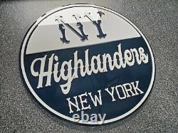 YANKEES 3D HIGHLANDERS sign art 3-D signs VINTAGE New York NY baseball Stadium