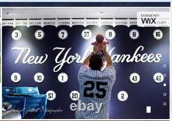 YANKEES 3D top hat 3D sign art 3-D signs VINTAGE New York NY baseball Stadium LG