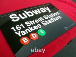 YANKEES 3D top hat 3D sign art 3-D signs VINTAGE New York NY baseball Stadium LG