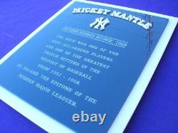YANKEES 3-D 3D SIGN ART Stadium plaque baseball Monument New York NY Park