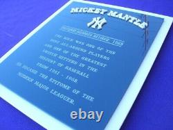 YANKEES 3-D 3D SIGN ART Stadium plaque baseball Monument New York NY Park Lou