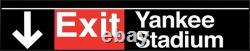YANKEES STADIUM EXIT 3D street sign DiMaggio Quote Park quote NY Park NEW