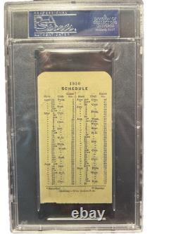 YANKEES STADIUM VERY RARE RUTH GEHRIG ORIGINAL 1930 GAME 19 PRESS PASS WithPSA