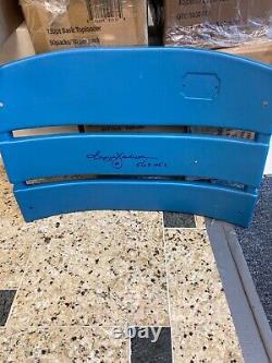 YANKEE STADIUM GAME ISSUED SEAT BACK SIGNED BY REGGIE JACKSON With563 HR'S STEINER