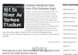 YANKEE STADIUM sign original 161 St River Avenue Subway