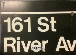 YANKEE STADIUM sign original 161 St River Avenue Subway