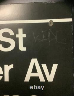 YANKEE STADIUM sign original 161 St River Avenue Subway