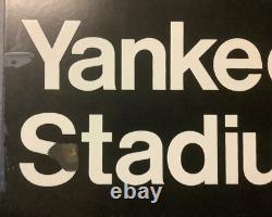 YANKEE STADIUM sign original 161 St River Avenue Subway