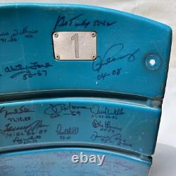 YANKEE Stadium Seatback #1 SIGNED Derek Jeter & 38 Greats Game Used Steiner COA