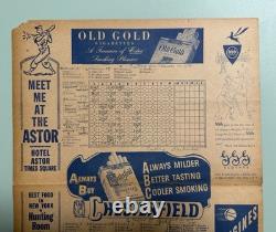YOGI BERRA Debut Scorecard! 9/22/46 Jersey #38- 1946 Yankees Dblhdr 2nd Game