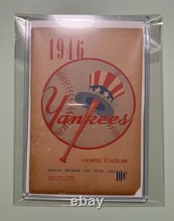 YOGI BERRA Debut Scorecard! 9/22/46 Jersey #38- 1946 Yankees Dblhdr 2nd Game