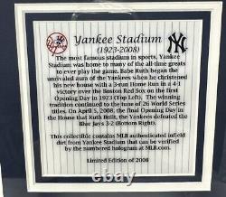 Yankee Stadium 1923-2008 Mounted Memories Original Framed Photos Infield Dirt