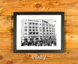 Yankee Stadium 1940s Exterior Image Iconic Ballpark Framed Sports Wall Decor