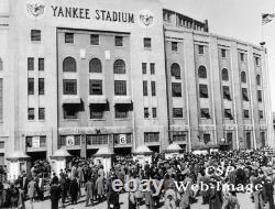 Yankee Stadium 1940s Exterior Image Iconic Ballpark Framed Sports Wall Decor