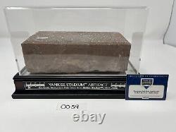 Yankee Stadium Artifact Monument Park Brick COA Steiner with Case (1923-2008)
