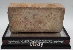 Yankee Stadium Artifact Monument Park Brick MLB Cert
