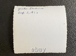 Yankee Stadium August 3 1957 Type 1 Original Photo Vintage Snapshot NYC Rare 50s