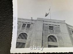 Yankee Stadium August 3 1957 Type 1 Original Photo Vintage Snapshot NYC Rare 50s