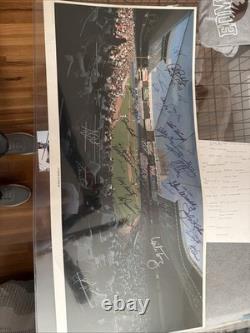 Yankee Stadium Autographed 35x16 By Numerous Players