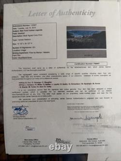 Yankee Stadium Autographed 35x16 By Numerous Players