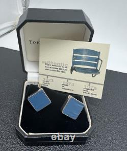 Yankee Stadium Cufflinks Authentic 1973 Seats Weathered Wood in Box with COA