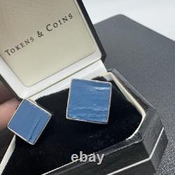 Yankee Stadium Cufflinks Authentic 1973 Seats Weathered Wood in Box with COA