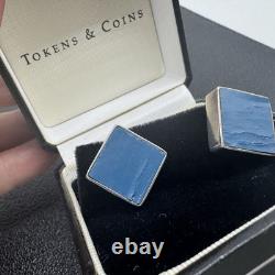 Yankee Stadium Cufflinks Authentic 1973 Seats Weathered Wood in Box with COA