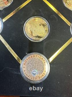 Yankee Stadium Final Season 24k Gold Commemorative Coin Set with Wooden Lock Box