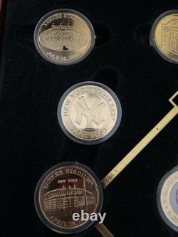 Yankee Stadium Final Season Commemorative Coin Set 2008 Rare Yankees Jeter Ruth
