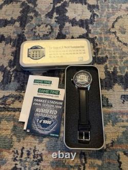 Yankee Stadium Final Season Commemorative LE Wristwatch Black Game Time 2008