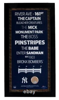 Yankee Stadium Game-Used Dirt Display Steiner / MLB Authenticated XHC217