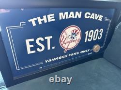 Yankee Stadium Game Used Dirt & Man Cave Sign