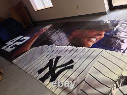 Yankee Stadium Game Used River Av Mariano Rivera Vinyl Banner Display Panel Sign