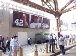 Yankee Stadium Game Used River Av Mariano Rivera Vinyl Banner Display Panel Sign