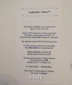 Yankee Stadium Home Plate Watch Mens Baseball Gift, Swiss Movement. US Design