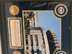 Yankee Stadium New And Old Authentic Dirt Picture collage withCOA