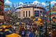 Yankee Stadium New York City Baseball Illustration Print Framed 11x14