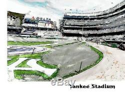 Yankee Stadium New York Yankees Kunst Design Modern Football NFL Bild Pop Art