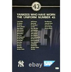 Yankee Stadium Ny Game Used Suite Level Player #43 History Sign Gene Michael +