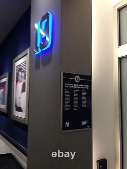 Yankee Stadium Ny Game Used Suite Level Player #43 History Sign Gene Michael +