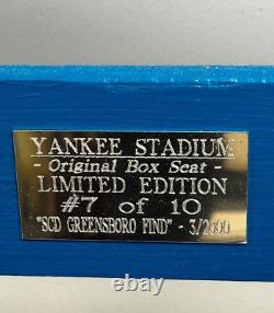 Yankee Stadium Original Stadium Seat Limited Edition #7 OF 10